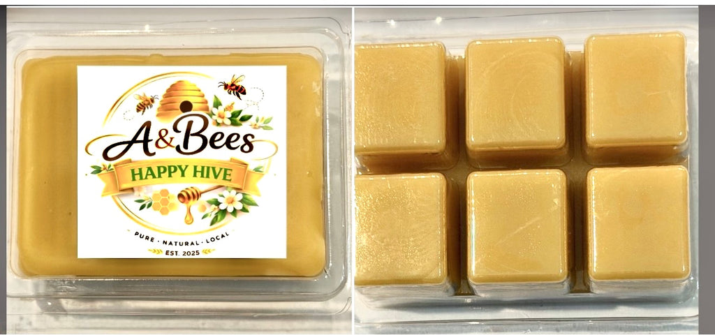 Homemade Beeswax Wax Melts - Sugared Lemon (6-pack)