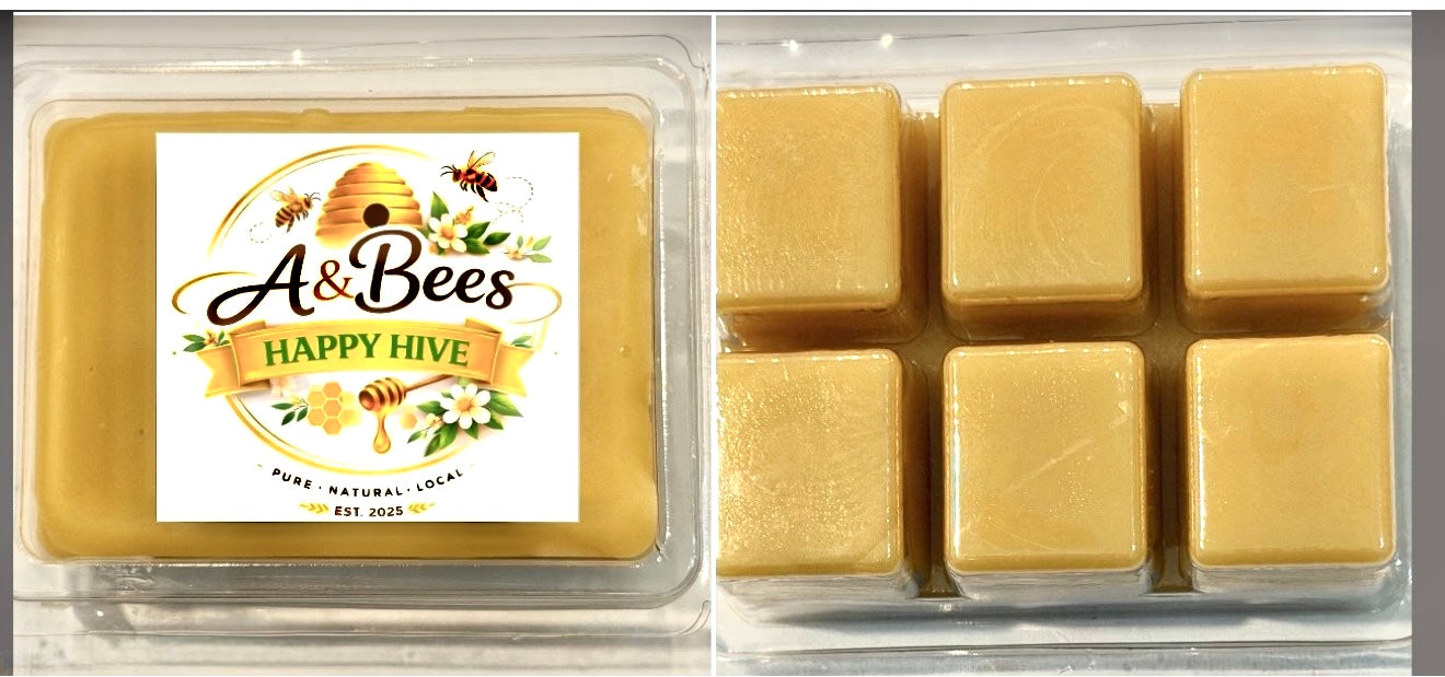 Homemade Beeswax Wax Melts - Satsuma Mandarin (6-ct)