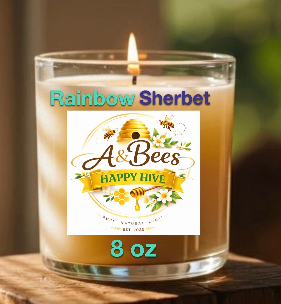 June Product of the Month: Rainbow Sherbet 8 oz Candle